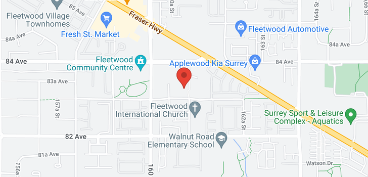map of 209 16085 83 AVENUE